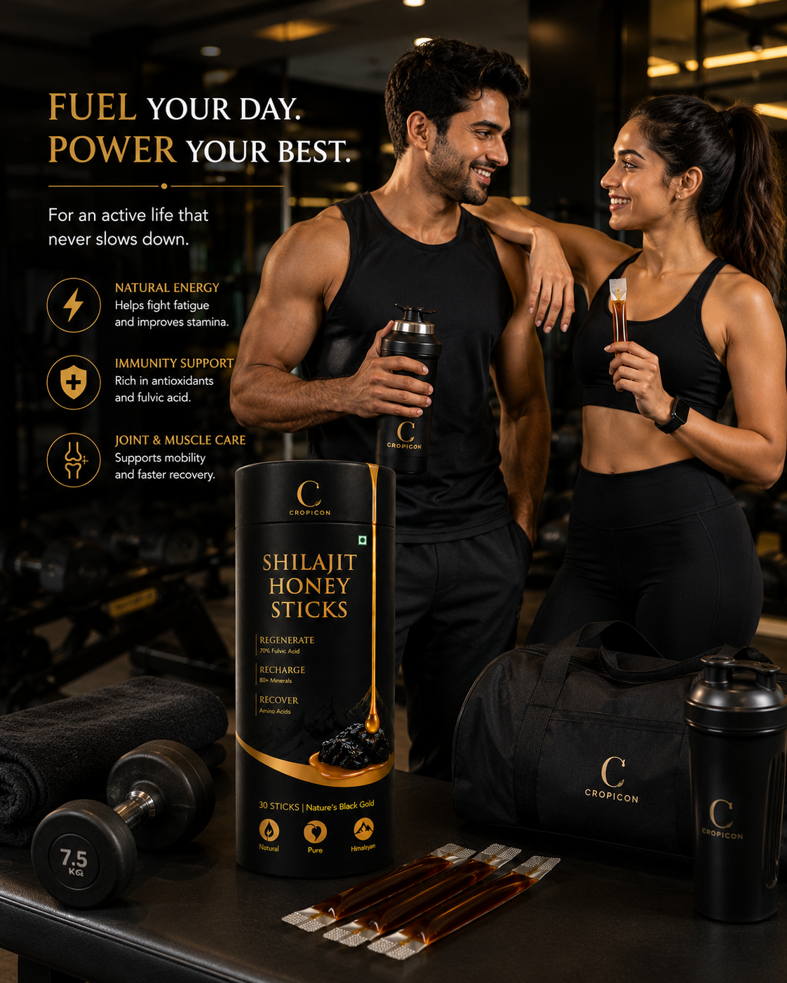 Cropicon Shilajit Honey Sticks