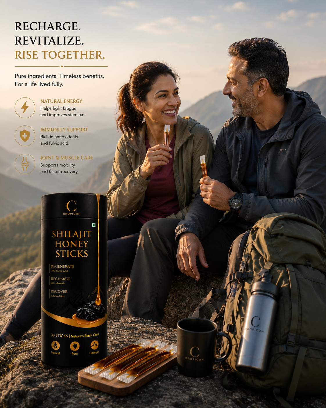 Cropicon Shilajit Honey Sticks